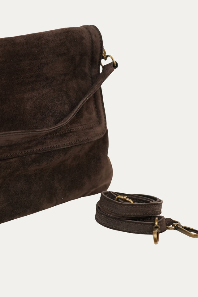 Pochette LUA in camoscio - Moro