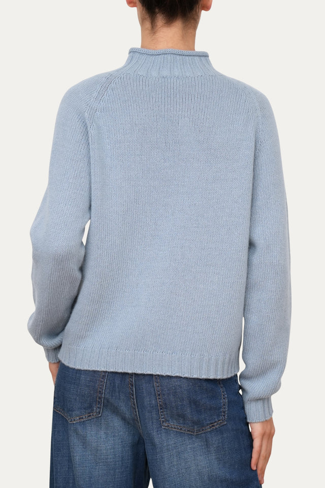 Maglione TRECCE misto cashmere - Nuvoloso