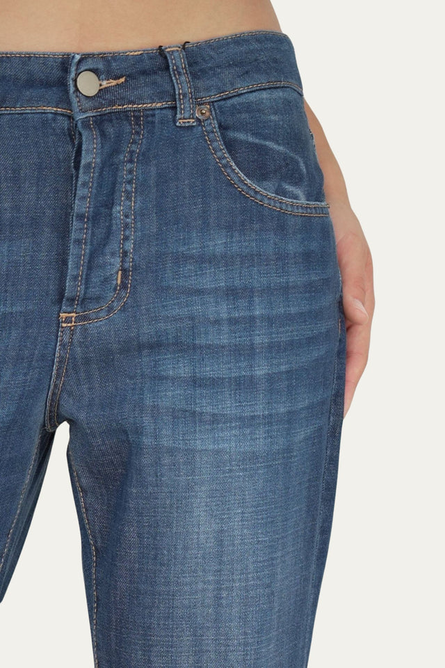 Jeans boyfriend SAMMY tela leggera - Lavaggio scuro