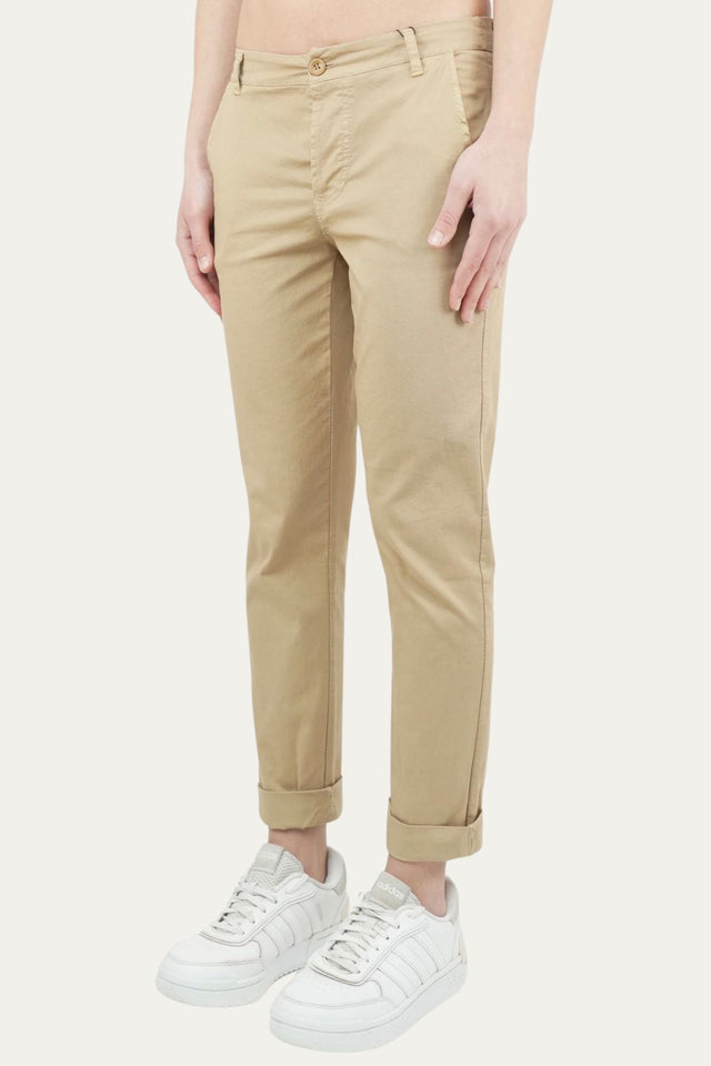 Pantalone CHINO cotone leggero - Nocciola