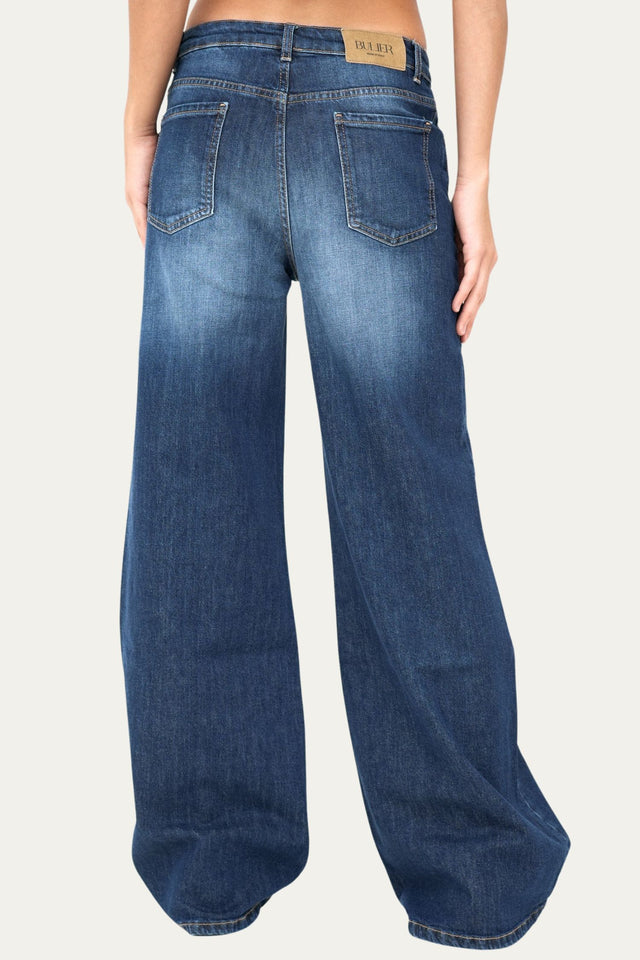 Jeans palazzo DEA tessuto Comfort - Denim Blu