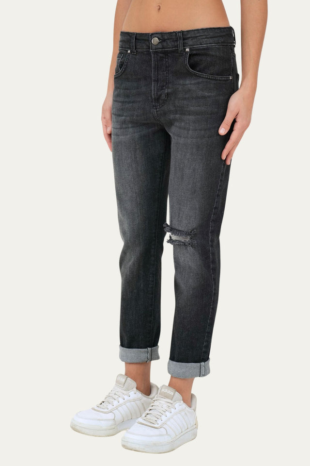 Jeans boyfriend SAMMY tessuto Comfort - Denim Nero