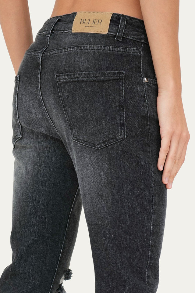 Jeans boyfriend SAMMY tessuto Comfort - Denim Nero