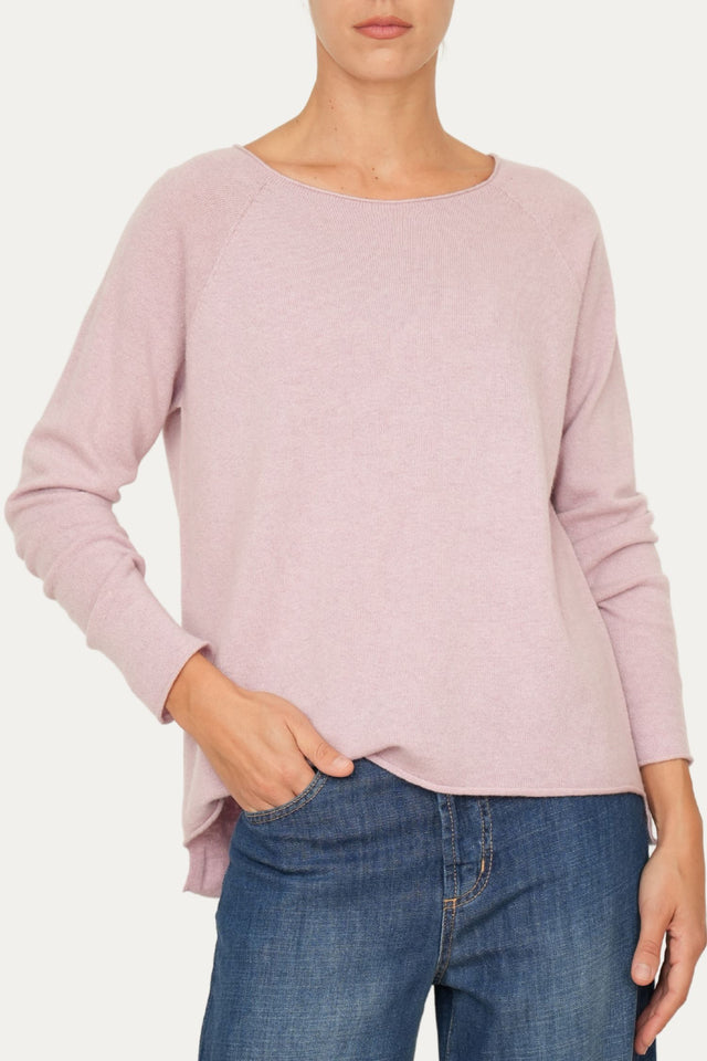 Maglia BASIC misto cashmere - Malva