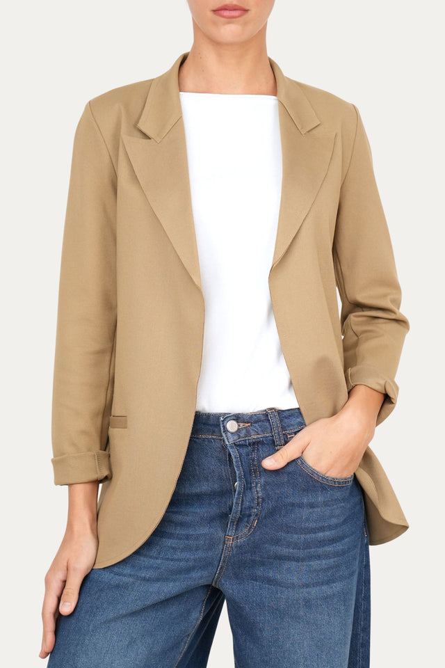 Giacca punto Milano JOLIE - Biscotto