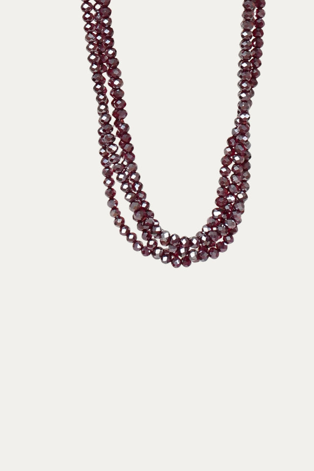 Collana punto luce - Borgogna