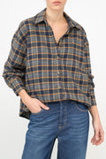 Bulier - Camicia flanella lumberjack - Blu - Elisa Paglia