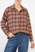 Bulier - Camicia flanella lumberjack - Bordeaux - Elisa Paglia