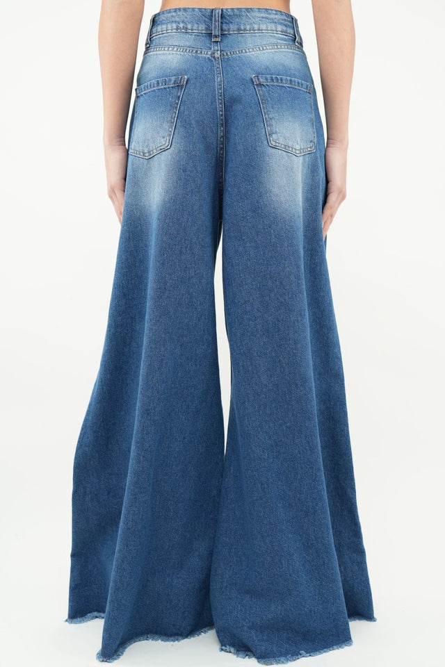 Bulier-Jeans ampio lavaggio medio - Denim