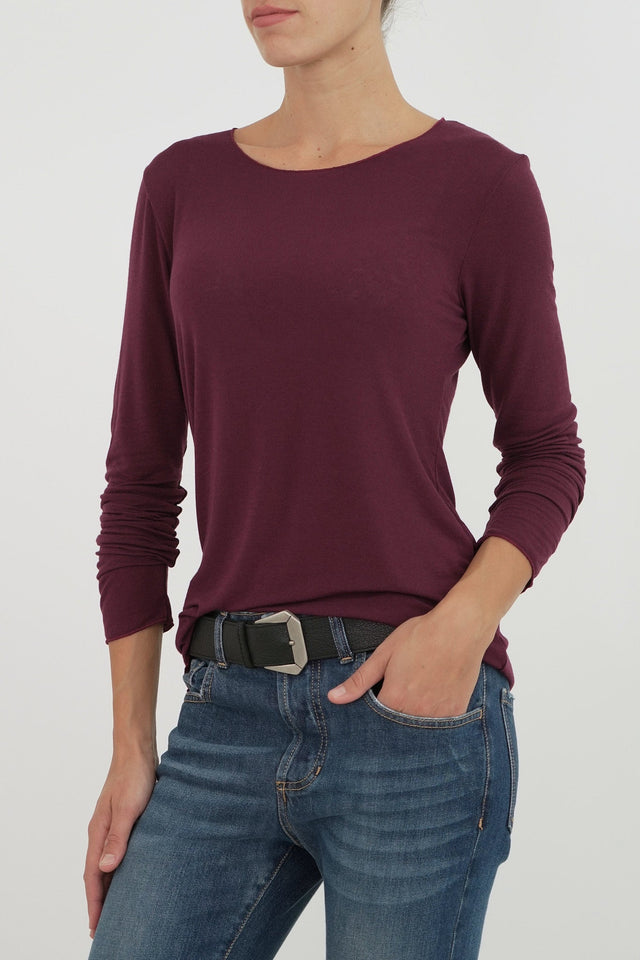 Bulier - Maglia cachemirina - Vino - Elisa Paglia