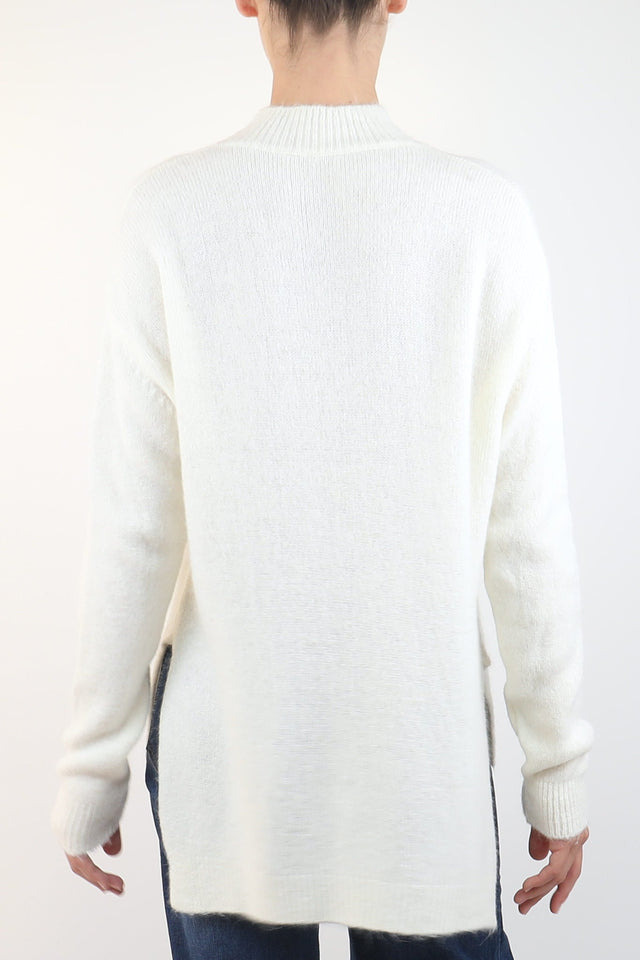 Bulier-High neck sweater - cream