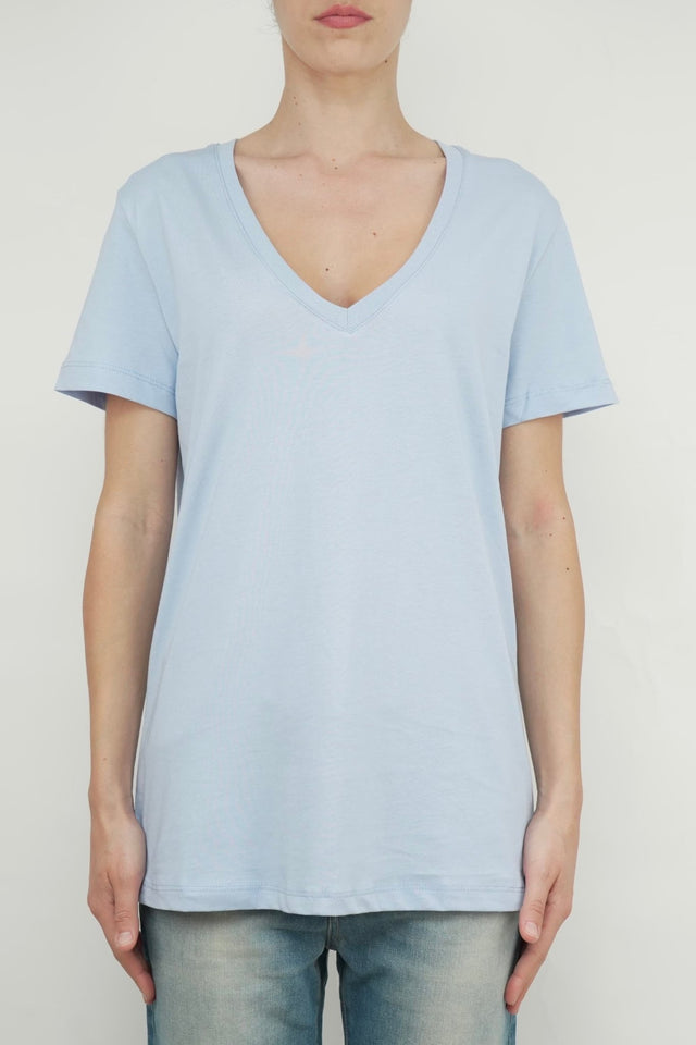 Bulier-t-shirt basic scollo V - Carta da zucchero - Elisa Paglia