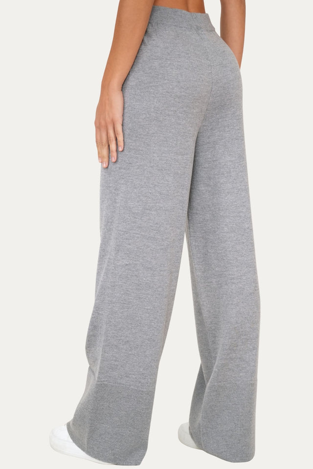 Pantalone palazzo in lana merino Zegna Baruffa - Grigio