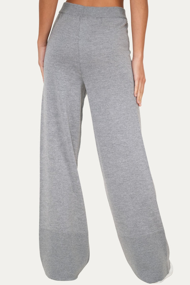 Pantalone palazzo in lana merino Zegna Baruffa - Grigio