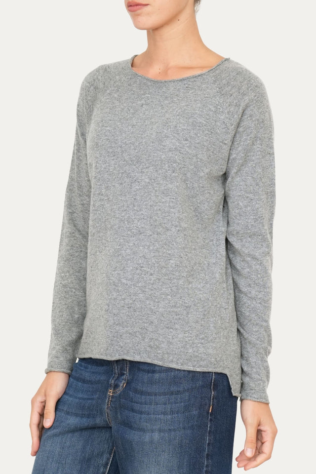 Maglia BASIC misto cashmere - Grigio
