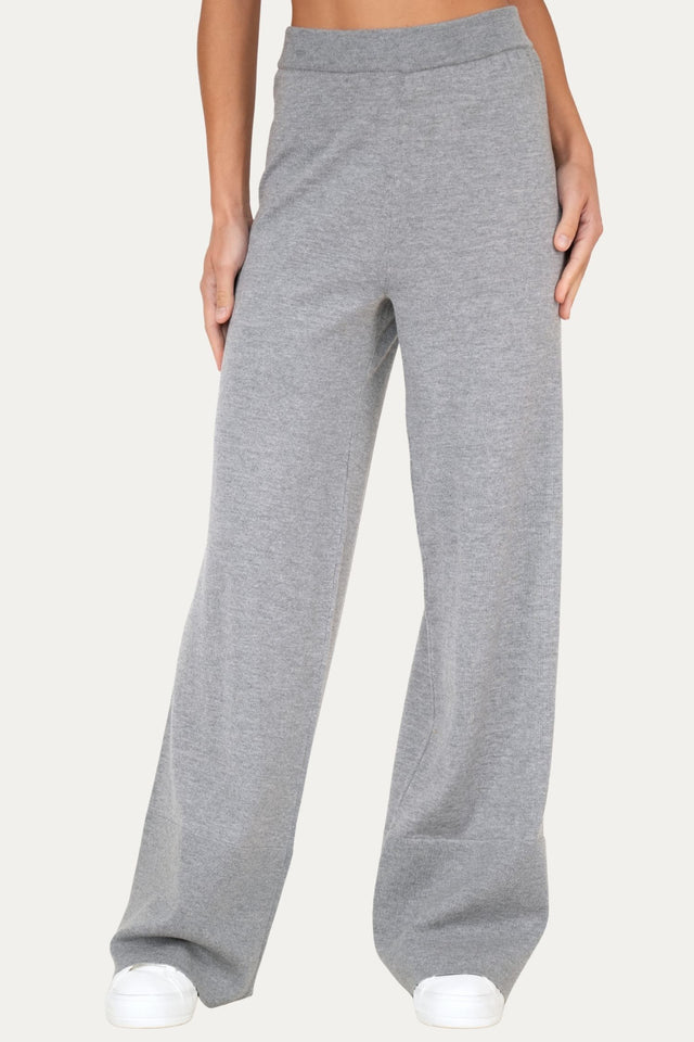 Pantalone palazzo in lana merino Zegna Baruffa - Grigio
