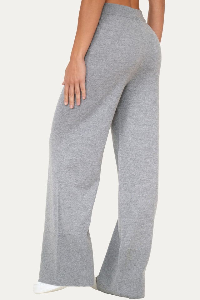 Pantalone palazzo in lana merino Zegna Baruffa - Grigio