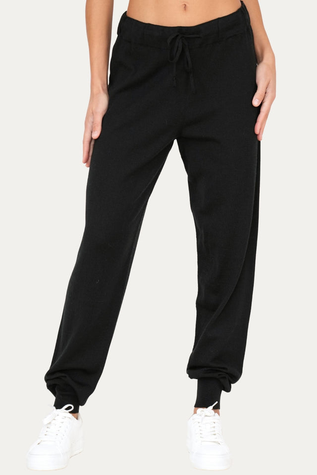Pantalone boyfriend in lana merino Zegna Baruffa - Nero