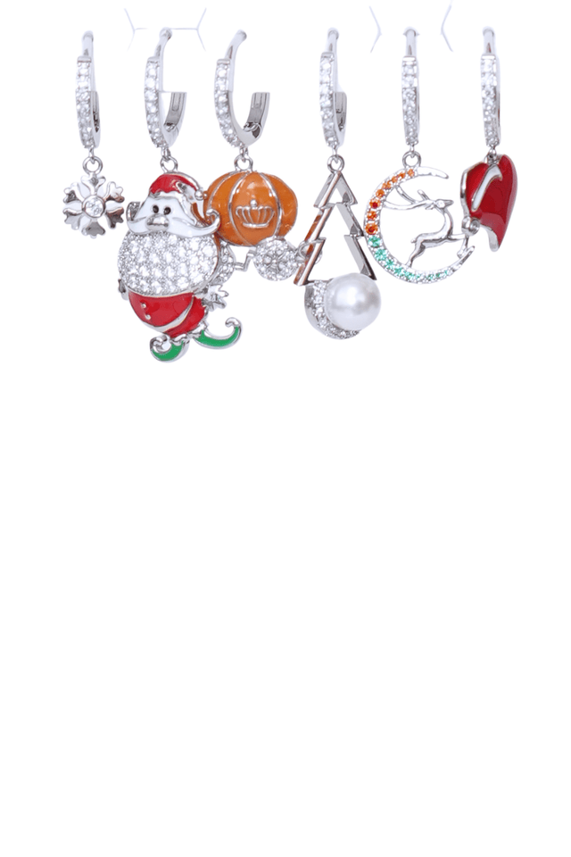 Orecchini christmas set - Argento - Elisa Paglia